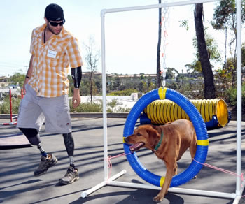 Andrew Botrell, Triple Amputee Veteran & About Time's Independence, Cane Corso Service Dog